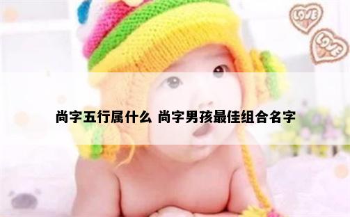 尚字五行属什么 尚字男孩最佳组合名字