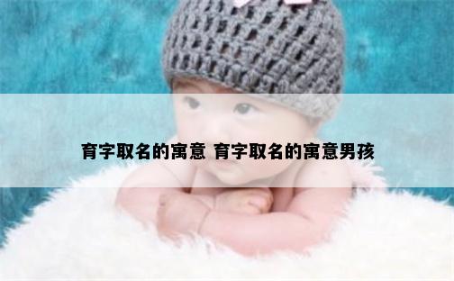 育字取名的寓意 育字取名的寓意男孩