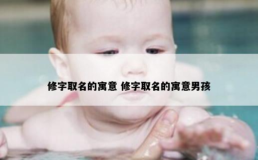 修字取名的寓意 修字取名的寓意男孩